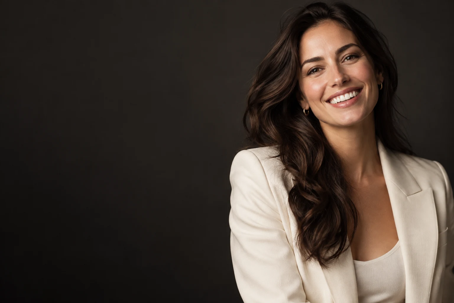 Illustrative campaign portrait of a smiling adult